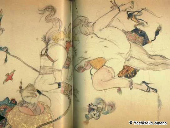 Yoshitaka Amano — The Fall of Heavenly Creatures — Alice