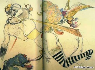 Yoshitaka Amano — The Fall of the Strange Queen
