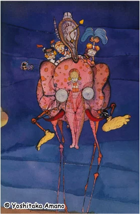 Yoshitaka Amano — The Oneirocritic Creature — Miscellaneous illustrations