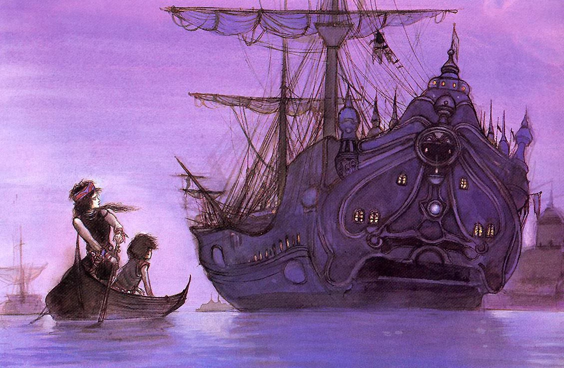 Yoshitaka Amano — The Purple Night of the Sea — Miscellaneous illustrations