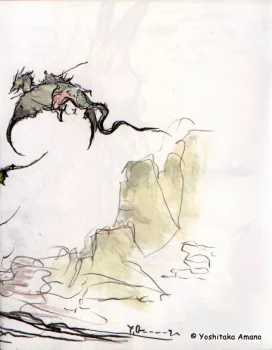 Yoshitaka Amano — The Mountain Dragon