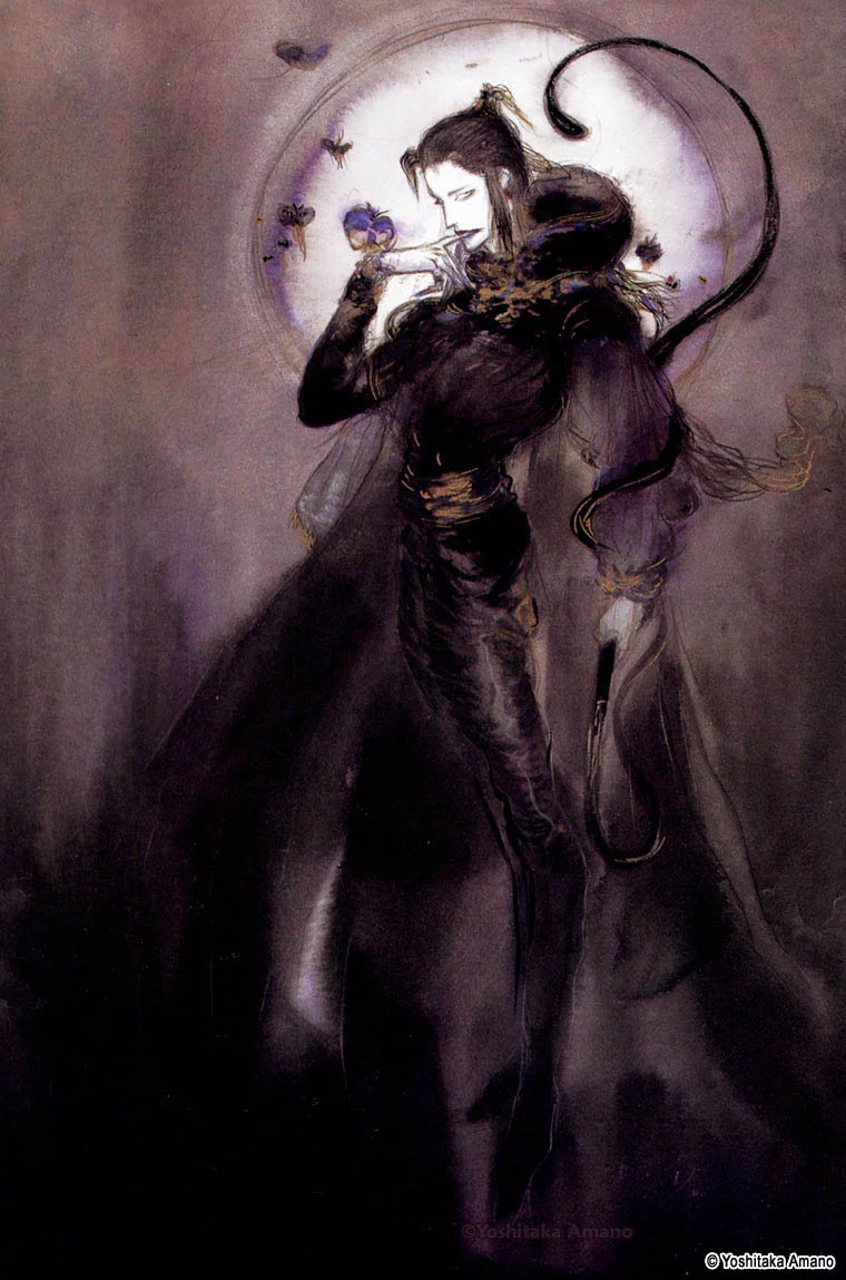 Yoshitaka Amano — La Dame de la Lune Noire — Biten