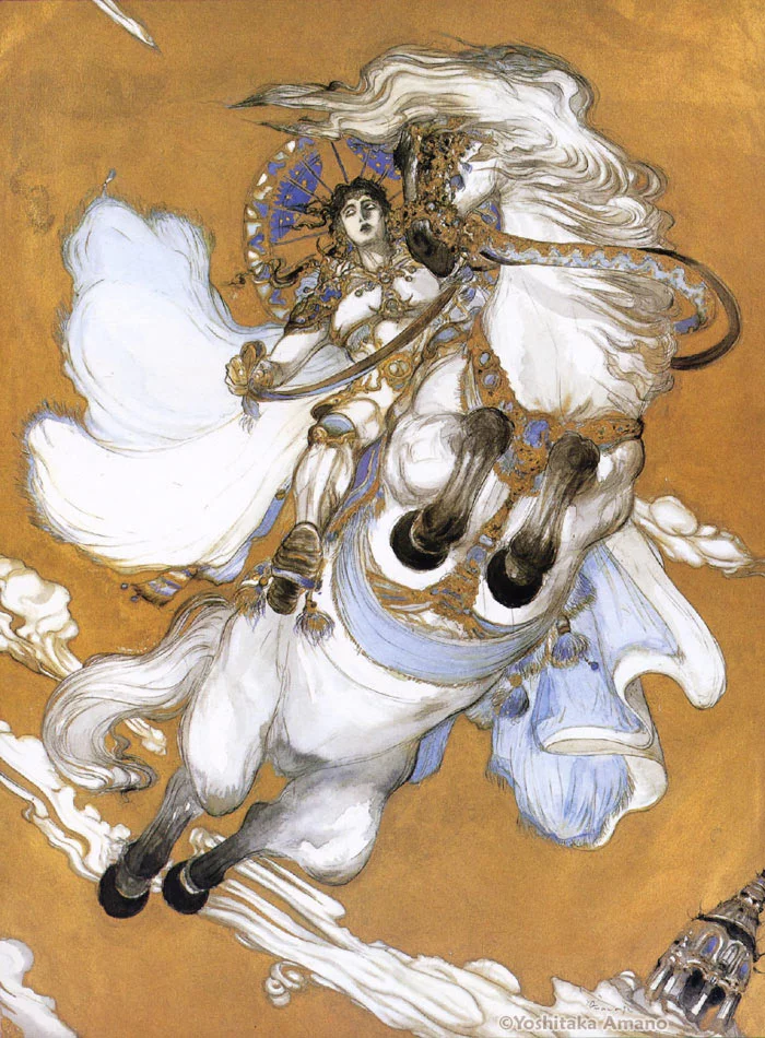 Yoshitaka Amano — Cavalcade céleste — Biten