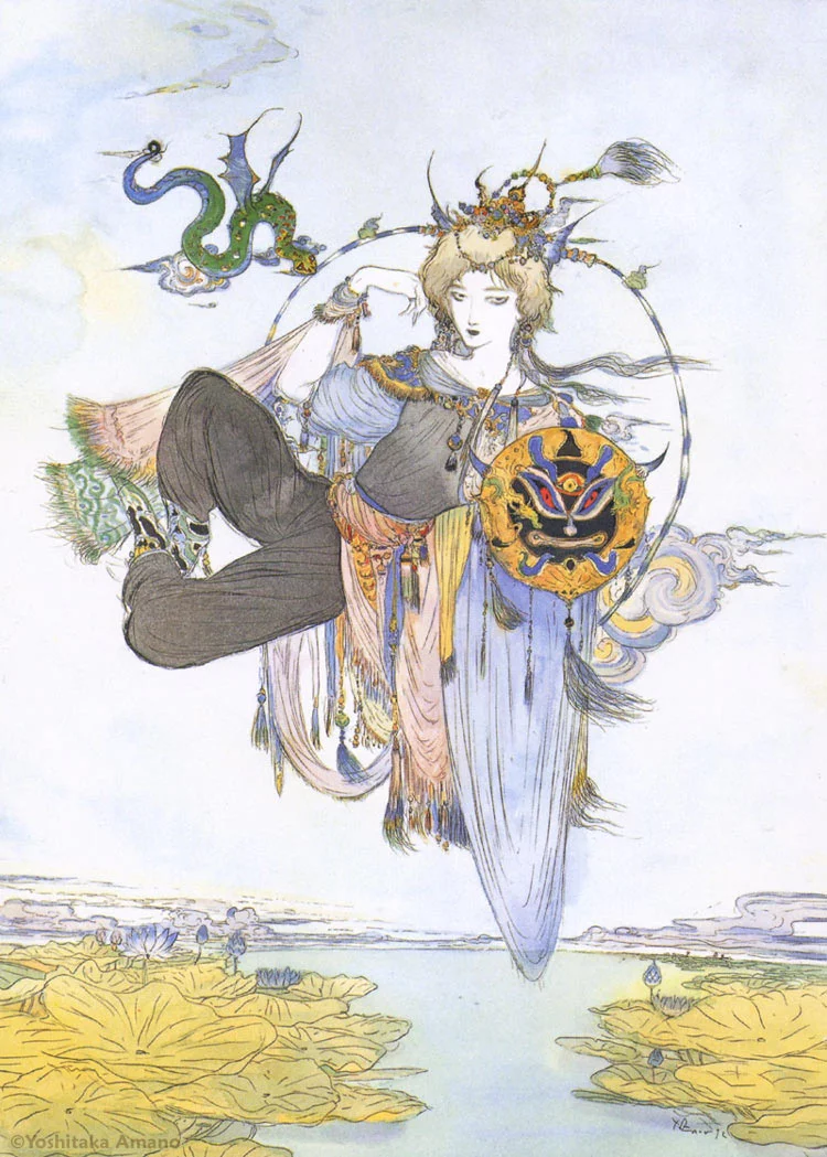 Yoshitaka Amano — La Gardienne du Lotus — Biten