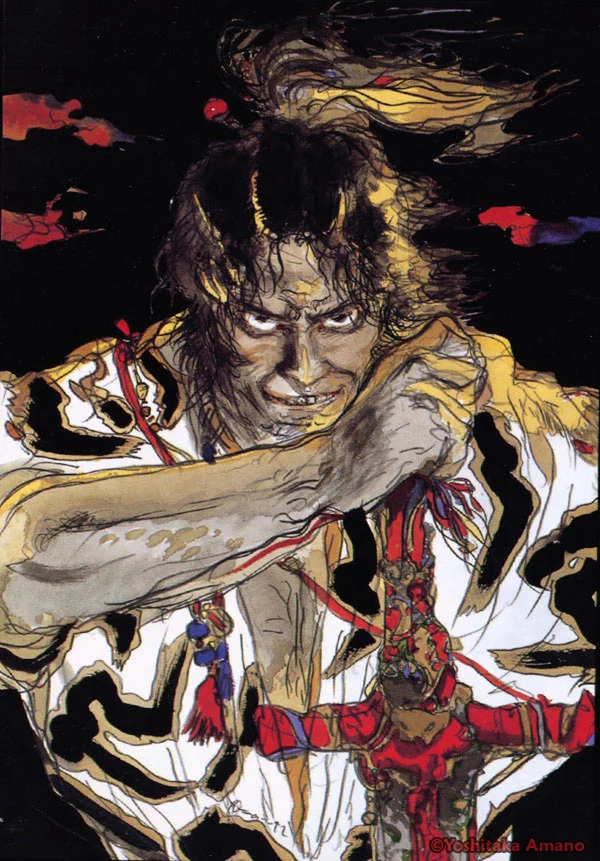 Yoshitaka Amano — The Warrior with Blazing Gaze — Biten