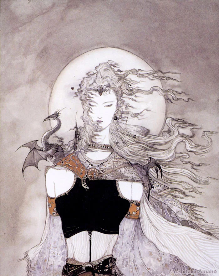 Yoshitaka Amano — La Dame de la Lune Éternelle — Biten