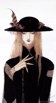 Yoshitaka Amano — The Black Hat Lady
