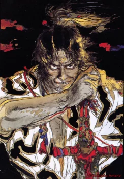 Yoshitaka Amano — The Warrior with Blazing Gaze