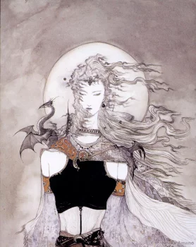Yoshitaka Amano — The Eternal Moon Lady