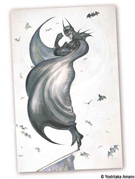 Yoshitaka Amano — The Dark Knight in Darkness — Comics
