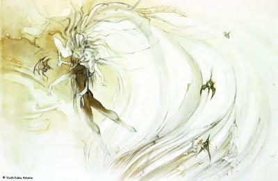 Yoshitaka Amano — Celestial Dancer and Winged Creatures