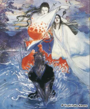 Yoshitaka Amano — Dancers in the Turbulent Tides