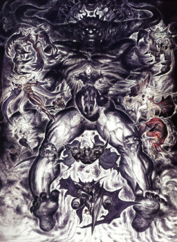 Yoshitaka Amano — Chaos et les Guerriers des Ténèbres