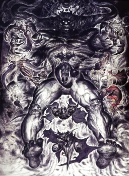 Yoshitaka Amano — Chaos et les Guerriers des Ténèbres