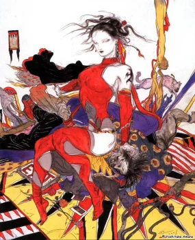 Yoshitaka Amano — Elektra & Wolverine: Dance of Fire