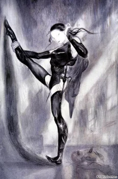 Yoshitaka Amano — Elektra on Guard