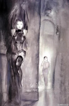 Yoshitaka Amano — Elektra & Wolverine: Shadows in the Corridor