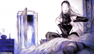 Yoshitaka Amano — The Black Lady Sits