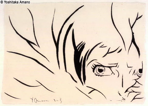 Yoshitaka Amano — Enigmatic Face — Exposition in Cologne