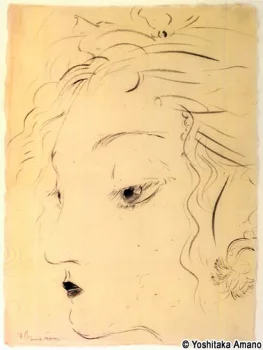 Yoshitaka Amano — Elegant Young Woman Portrait