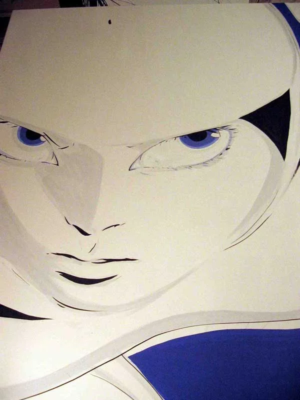 Yoshitaka Amano — Visage énigmatique de glace — Exposition Alimentation Général au Luxembourg (2005)