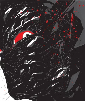 Yoshitaka Amano — Red Shadowed Face