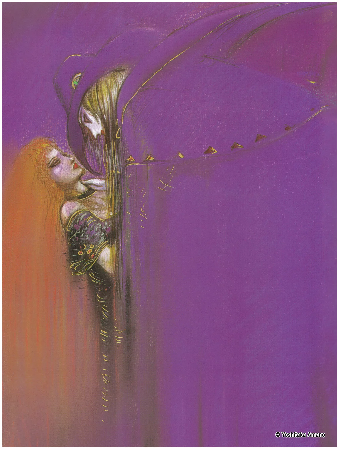 Yoshitaka Amano — The Eternal Night Lady — Vampire Hunter D