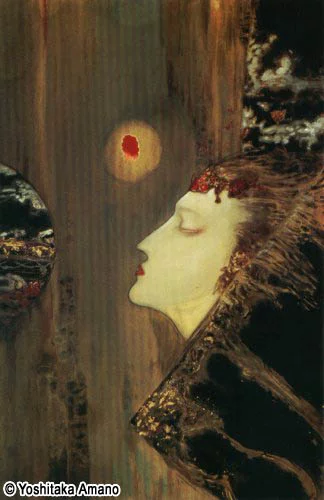 Yoshitaka Amano — The Mysterious Lady of the Woods — Women