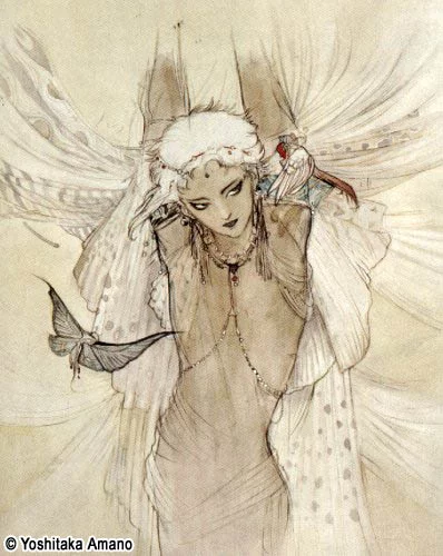 Yoshitaka Amano — La Danse des Ailes Silencieuses — Femmes