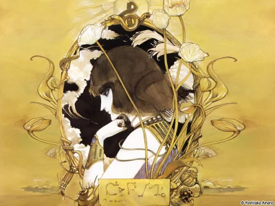 Yoshitaka Amano — The Lady with Golden Flowers