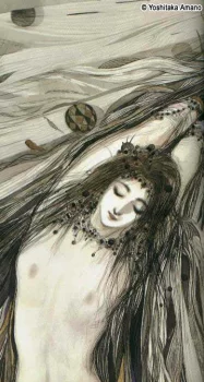 Yoshitaka Amano — The Black-Haired Lady