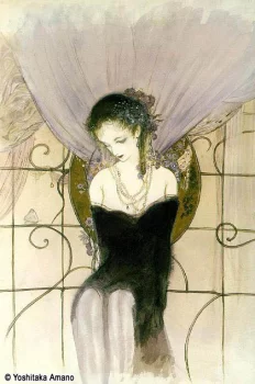 Yoshitaka Amano — The Black Lady Seated