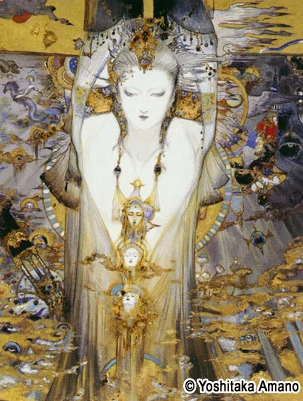 Yoshitaka Amano — The Eternal Light Queen — Women