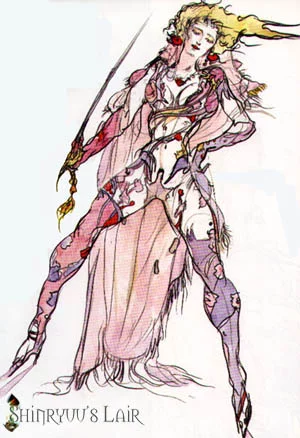 Yoshitaka Amano — The Sword Dancer — Final Fantasy I