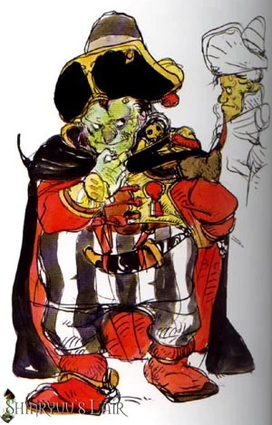 Yoshitaka Amano — Le Guerrier mystérieux de Garland — Final Fantasy I