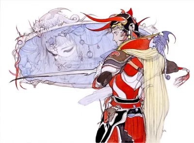 Yoshitaka Amano — The Hero and Princess Sarah