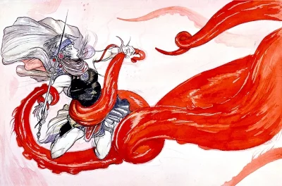 Yoshitaka Amano — The Scarlet Blade Dancer