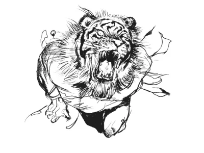 Yoshitaka Amano — The Heavenly Tiger's Roar