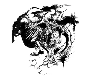 Yoshitaka Amano — The Winged Lion Legend