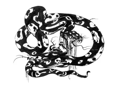 Yoshitaka Amano — Le serpent ancestral