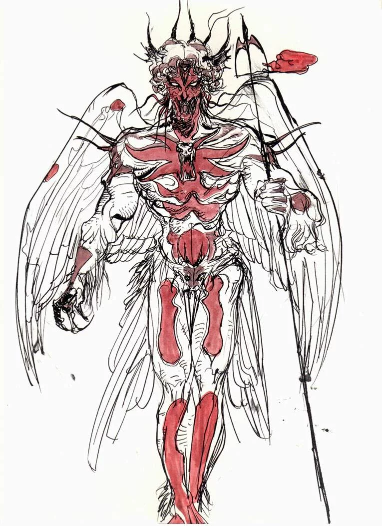 Yoshitaka Amano — Démon ailé de la ruine — Final Fantasy II