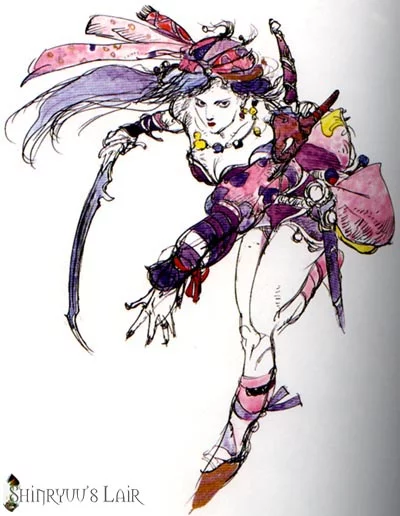 Yoshitaka Amano — La Danseuse de la Lune Éternelle — Final Fantasy II