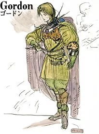 Yoshitaka Amano — Gordon, le Guerrier Sacré — Final Fantasy II