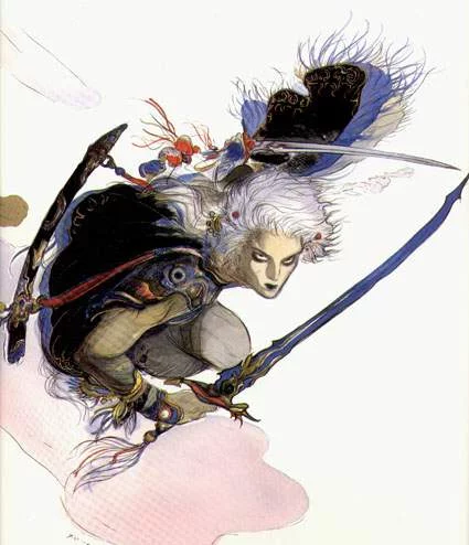 Yoshitaka Amano — Le Guerrier ailé de la Lumière — Final Fantasy III