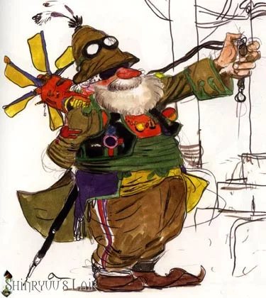 Yoshitaka Amano — The Mechanical Wind Sage — Final Fantasy III