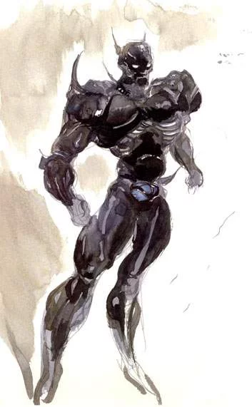 Yoshitaka Amano — Golemin de la Lune Noire — Final Fantasy IV