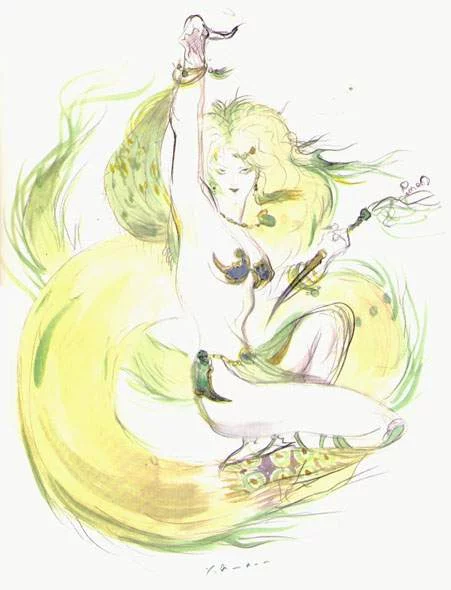 Yoshitaka Amano — La Danseuse de la Lumière — Final Fantasy IV