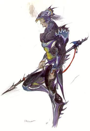 Yoshitaka Amano — Eternal Night Warrior — Final Fantasy IV
