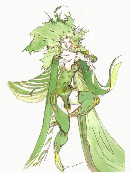 Yoshitaka Amano — La Reine Verte de la Forêt