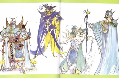 Yoshitaka Amano — Quatre Héros de la Lumière